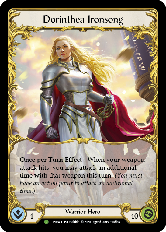 Dorinthea Ironsong [HER024] (Promo)  1st Edition Rainbow Foil | Pegasus Games WI