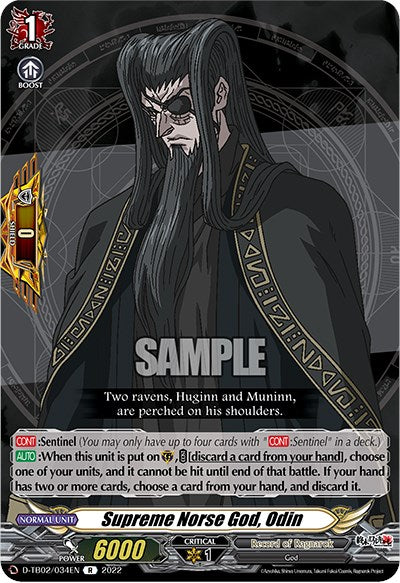 Supreme Norse God, Odin (D-TB02/034EN) [Record of Ragnarok] | Pegasus Games WI