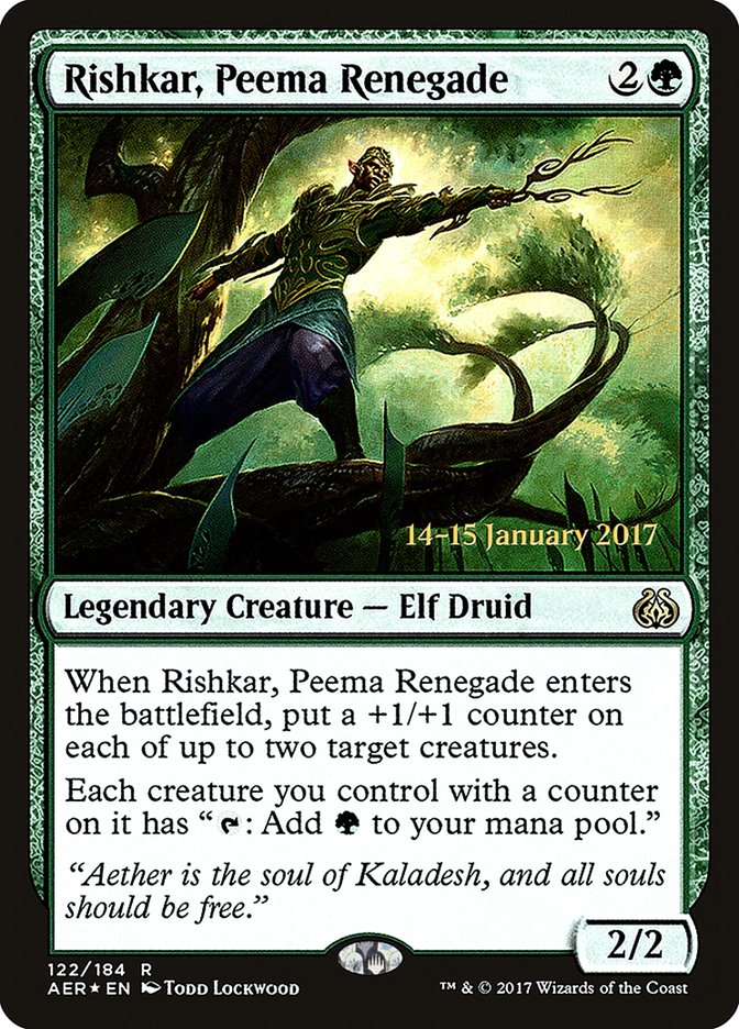 Rishkar, Peema Renegade [Aether Revolt Prerelease Promos] | Pegasus Games WI