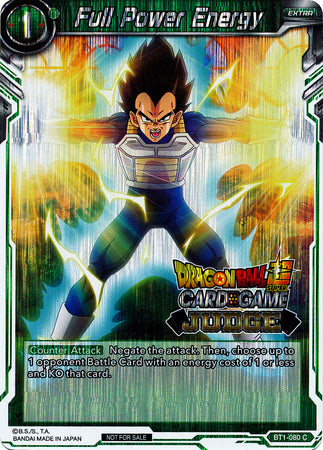 Full Power Energy (BT1-080) [Judge Promotion Cards] | Pegasus Games WI