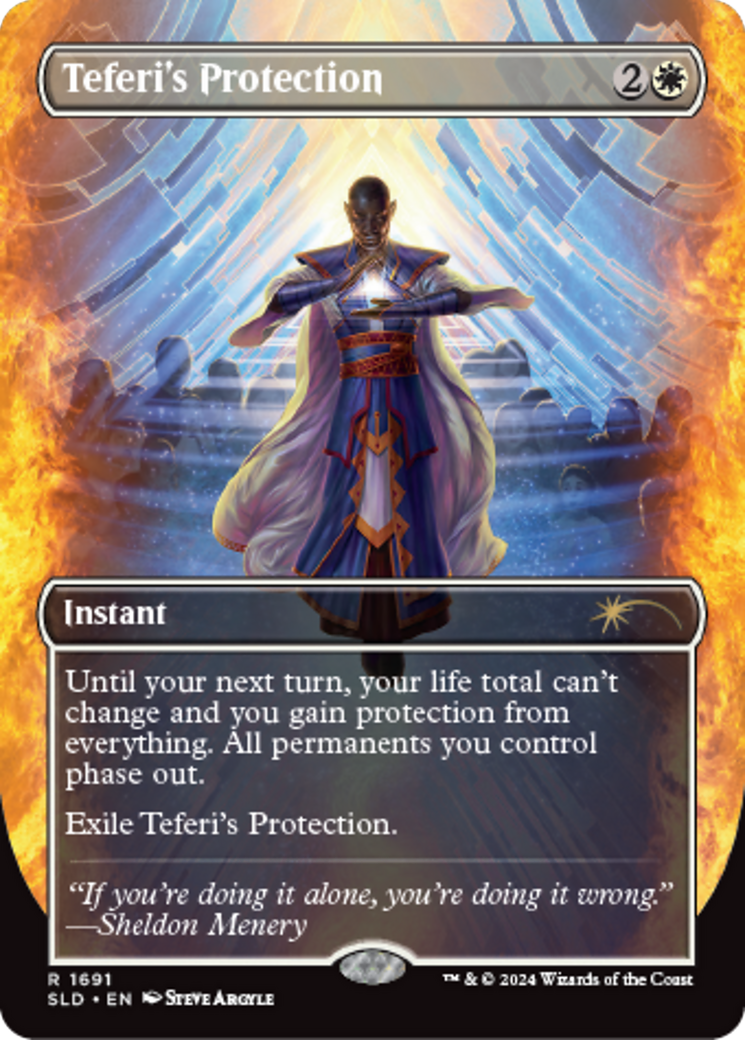 Teferi's Protection (1691) [Secret Lair: Sheldon's Spellbook] | Pegasus Games WI