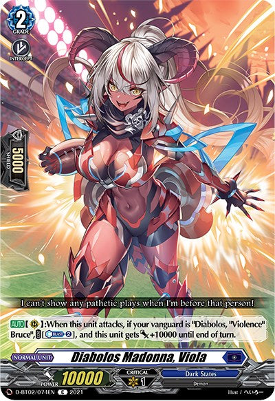 Diabolos Madonna, Viola (D-BT02/074EN) [A Brush with the Legends] | Pegasus Games WI