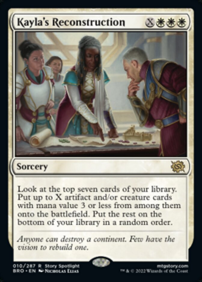 Kayla's Reconstruction (Promo Pack) [The Brothers' War Promos] | Pegasus Games WI