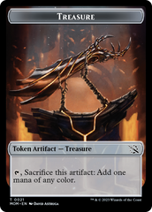 Treasure (21) // Phyrexian Saproling Double-Sided Token [March of the Machine Tokens] | Pegasus Games WI