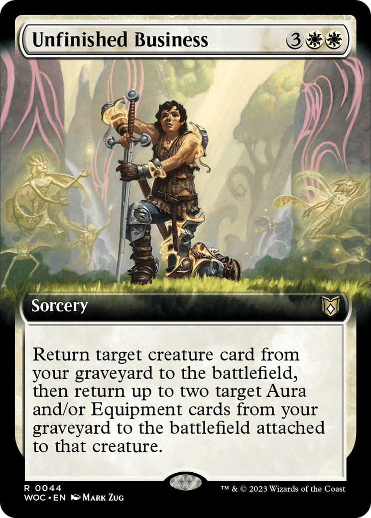 Unfinished Business (Extended Art) [Wilds of Eldraine Commander] | Pegasus Games WI