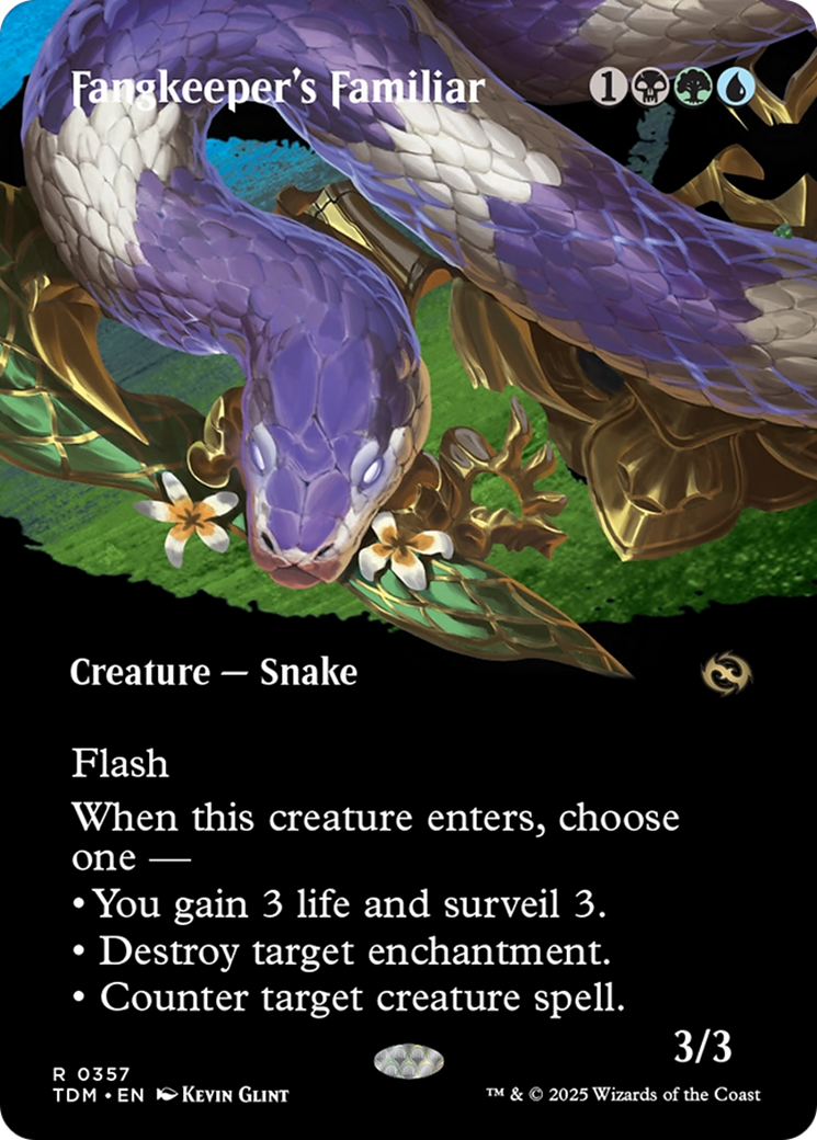 Fangkeeper's Familiar (Borderless) [Tarkir: Dragonstorm] | Pegasus Games WI