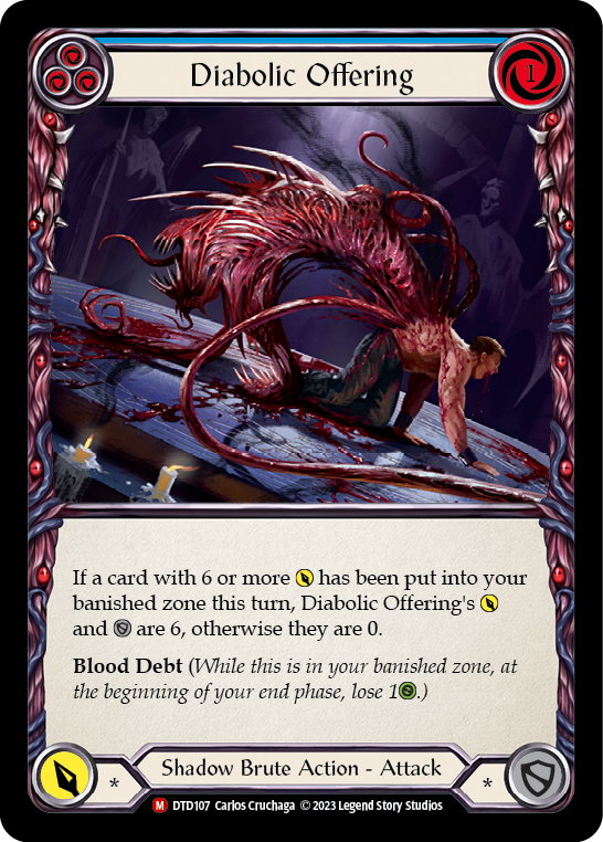 Diabolic Offering [DTD107] (Dusk Till Dawn)  Rainbow Foil | Pegasus Games WI