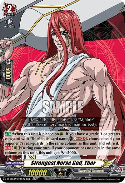 Strongest Norse God, Thor (D-TB02/020EN) [Record of Ragnarok] | Pegasus Games WI