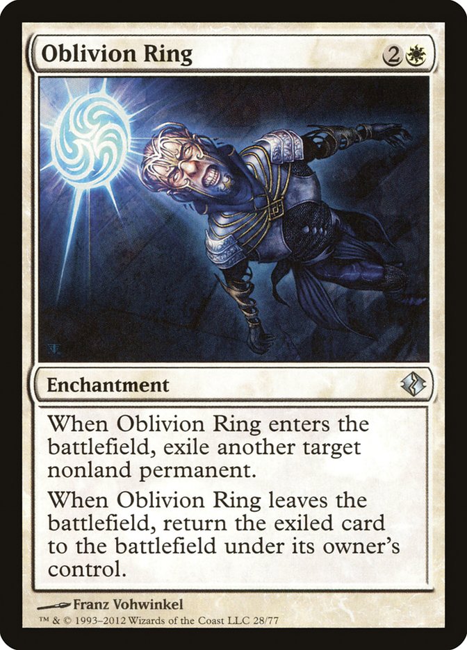 Oblivion Ring [Duel Decks: Venser vs. Koth] | Pegasus Games WI