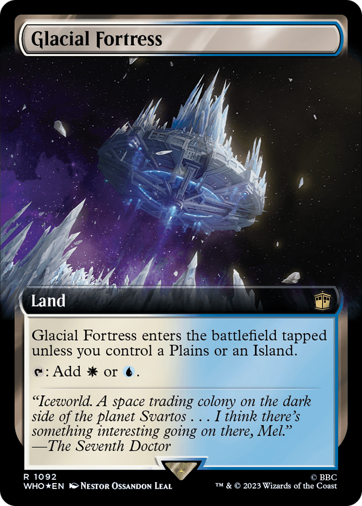 Glacial Fortress (Extended Art) (Surge Foil) [Doctor Who] | Pegasus Games WI