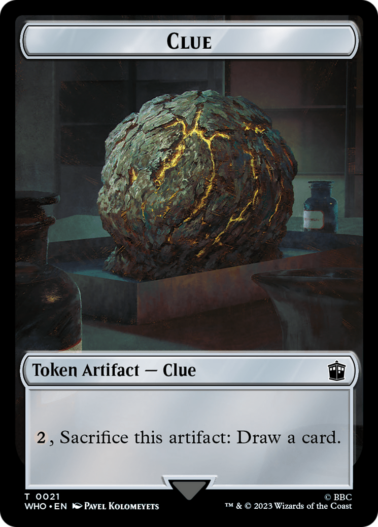 Warrior // Clue (0021) Double-Sided Token [Doctor Who Tokens] | Pegasus Games WI