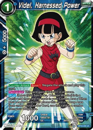 Videl, Harnessed Power (BT16-035) [Realm of the Gods] | Pegasus Games WI
