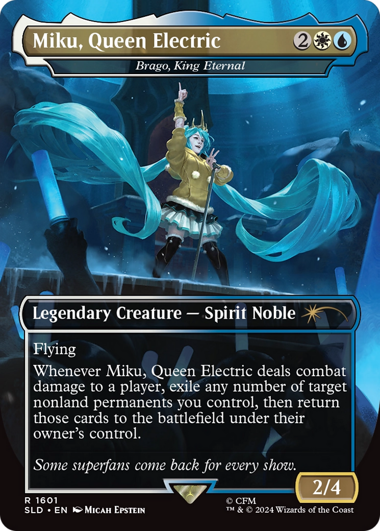 Miku, Queen Electric - Brago, King Eternal (Rainbow Foil) [Secret Lair Drop Series] | Pegasus Games WI