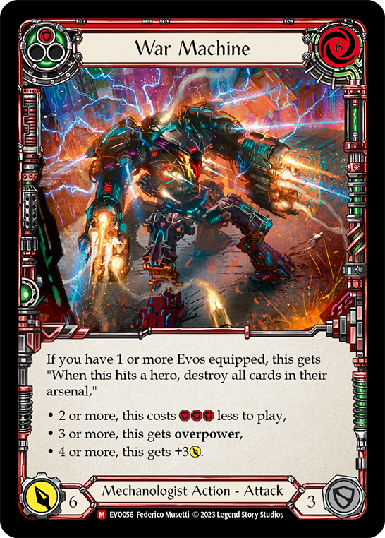 War Machine [EVO056] (Bright Lights)  Rainbow Foil | Pegasus Games WI