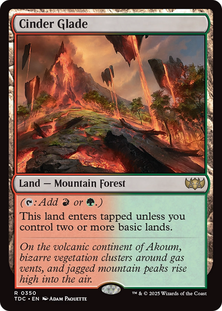 Cinder Glade [Tarkir: Dragonstorm Commander] | Pegasus Games WI