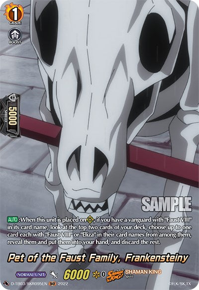 Pet of the Faust Family, Frankensteiny (D-TB03/SKR095EN) [Shaman King] | Pegasus Games WI