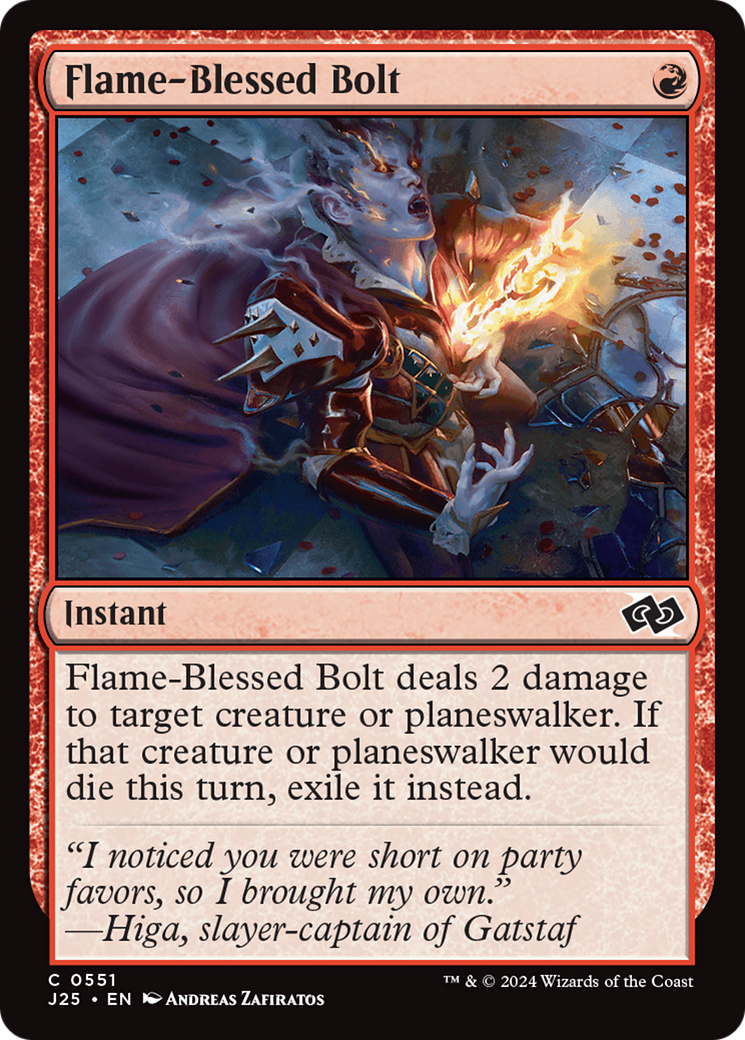 Flame-Blessed Bolt [Foundations Jumpstart] | Pegasus Games WI