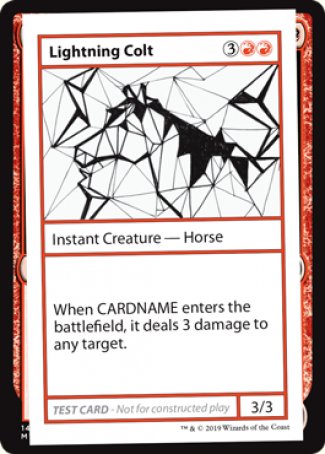 Lightning Colt (2021 Edition) [Mystery Booster Playtest Cards] | Pegasus Games WI