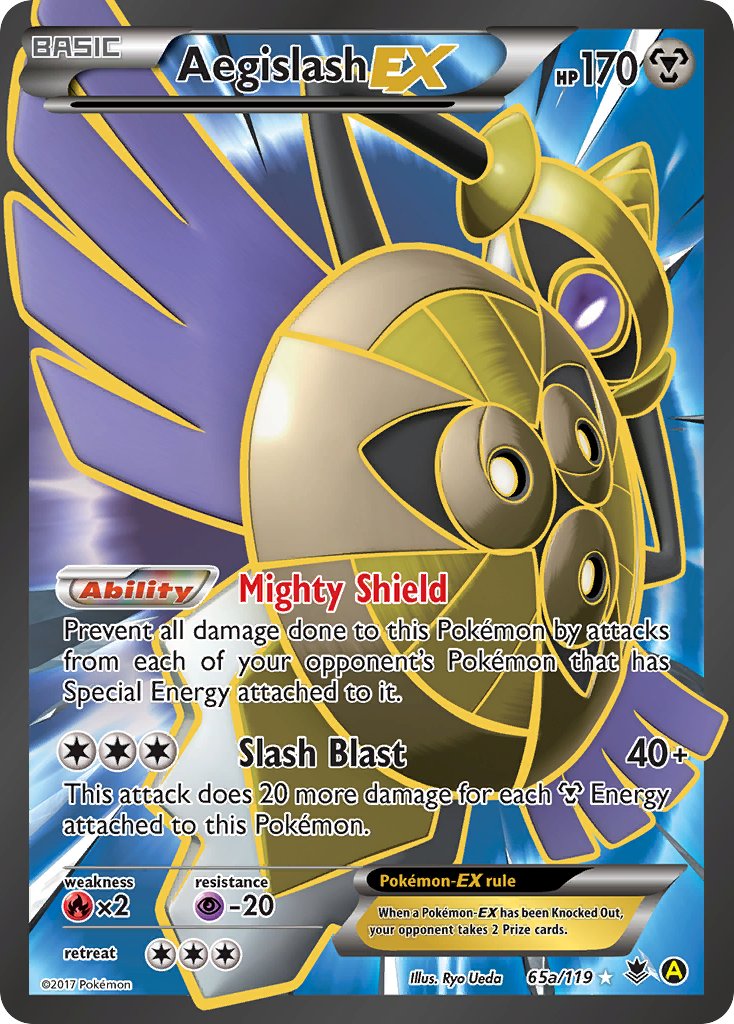 Aegislash EX (65a/119) [Alternate Art Promos] | Pegasus Games WI