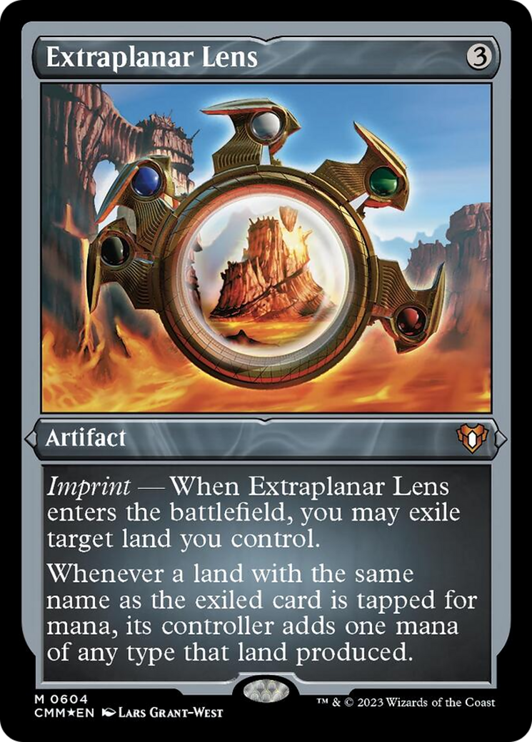 Extraplanar Lens (Foil Etched) [Commander Masters] | Pegasus Games WI