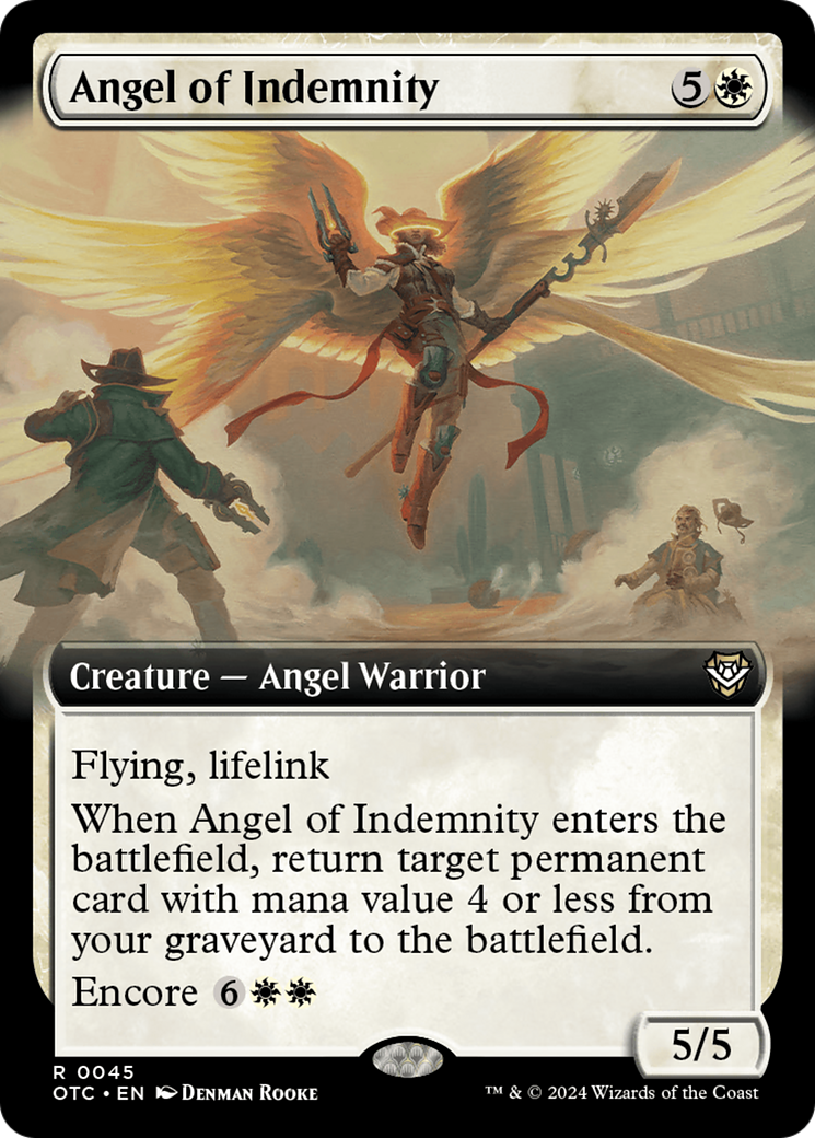 Angel of Indemnity (Extended Art) [Outlaws of Thunder Junction Commander] | Pegasus Games WI