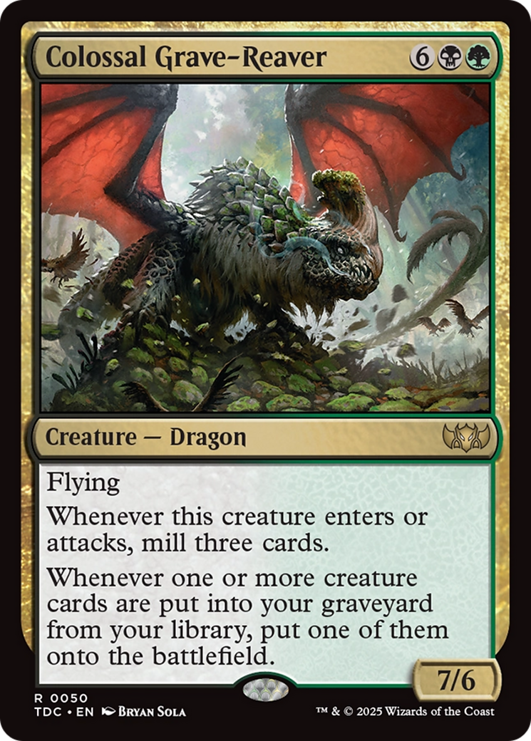 Colossal Grave-Reaver [Tarkir: Dragonstorm Commander] | Pegasus Games WI