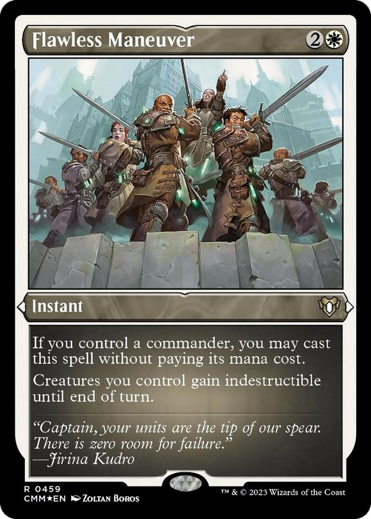 Flawless Maneuver (Foil Etched) [Commander Masters] | Pegasus Games WI