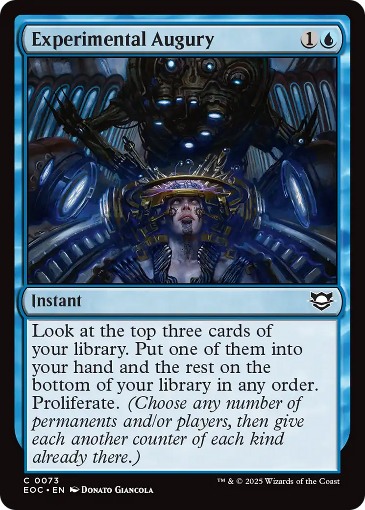 Experimental Augury [Edge of Eternities Commander] | Pegasus Games WI