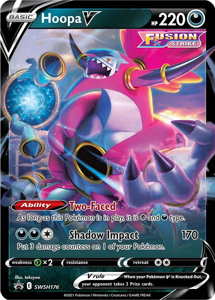 Hoopa V (SWSH176) (Jumbo Card) [Sword & Shield: Black Star Promos] | Pegasus Games WI