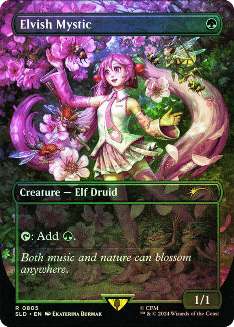 Elvish Mystic (0805) (Rainbow Foil) [Secret Lair Drop Series] | Pegasus Games WI