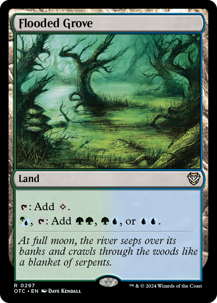 Flooded Grove [Outlaws of Thunder Junction Commander] | Pegasus Games WI