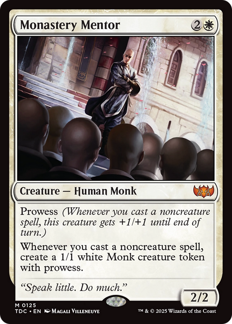 Monastery Mentor [Tarkir: Dragonstorm Commander] | Pegasus Games WI
