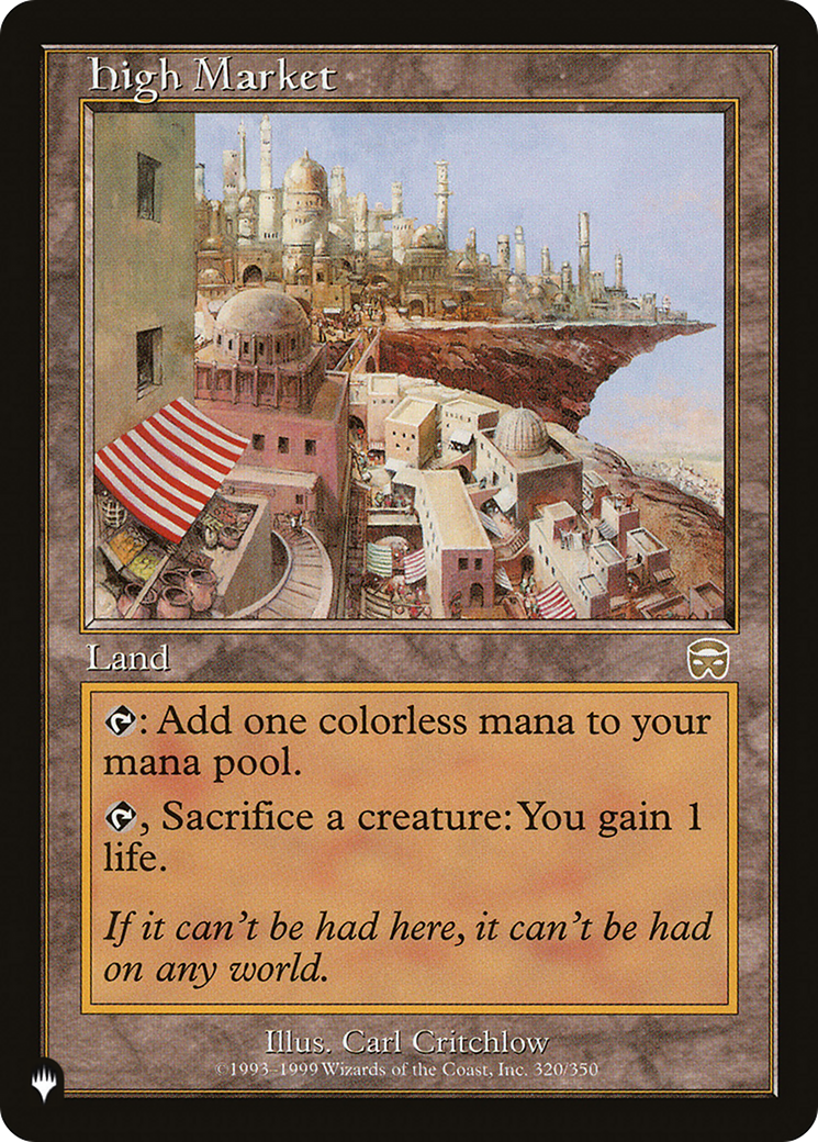 High Market [The List] | Pegasus Games WI