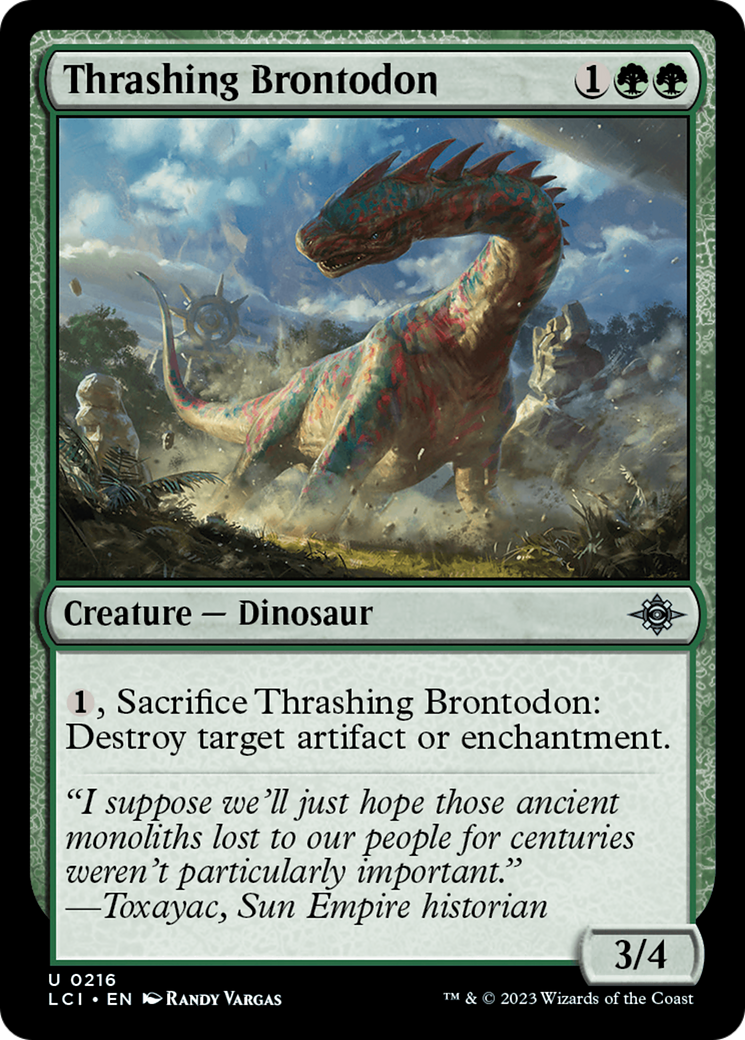 Thrashing Brontodon [The Lost Caverns of Ixalan] | Pegasus Games WI