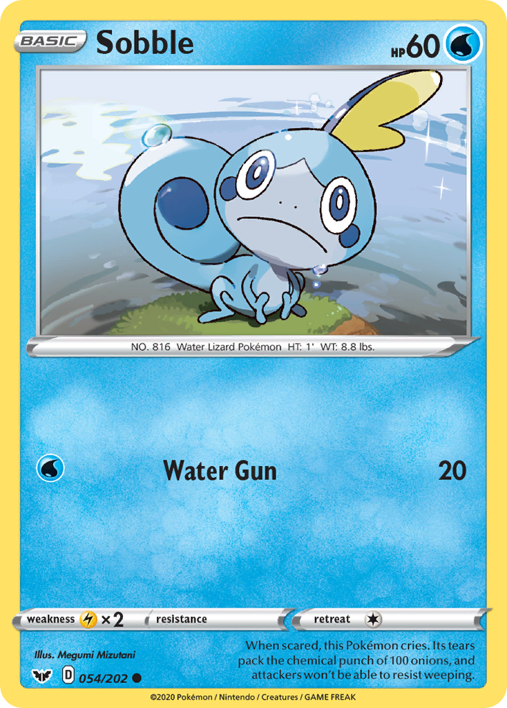 Sobble (054/202) [Sword & Shield: Base Set] | Pegasus Games WI