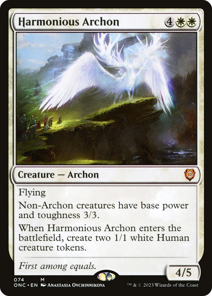 Harmonious Archon [Phyrexia: All Will Be One Commander] | Pegasus Games WI