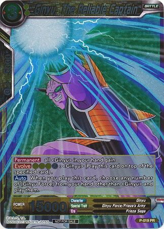 Ginyu, The Reliable Captain (Foil) (P-019) [Promotion Cards] | Pegasus Games WI