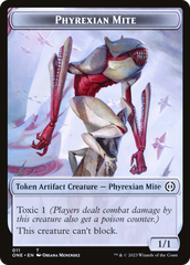 Phyrexian Mite (011) // The Hollow Sentinel Double-Sided Token [Phyrexia: All Will Be One Tokens] | Pegasus Games WI