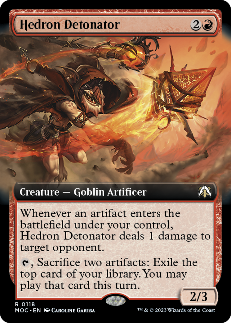 Hedron Detonator (Extended Art) [March of the Machine Commander] | Pegasus Games WI