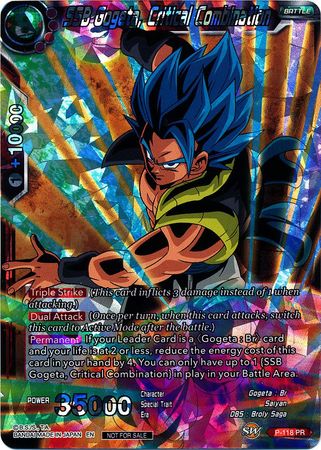 SSB Gogeta, Critical Combination (P-118) [Promotion Cards] | Pegasus Games WI