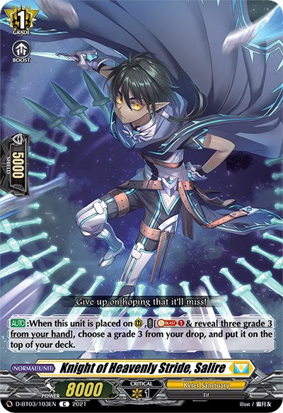Knight of Heavenly Stride, Salire (D-BT03/103EN) [Advance of Intertwined Stars] | Pegasus Games WI