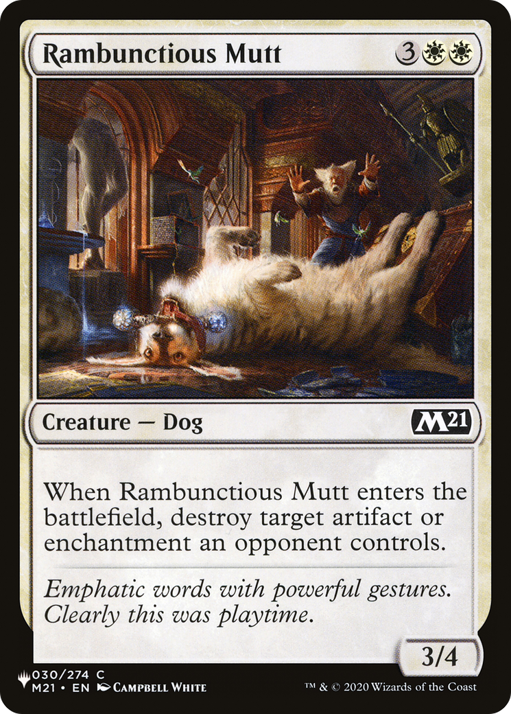 Rambunctious Mutt [The List Reprints] | Pegasus Games WI