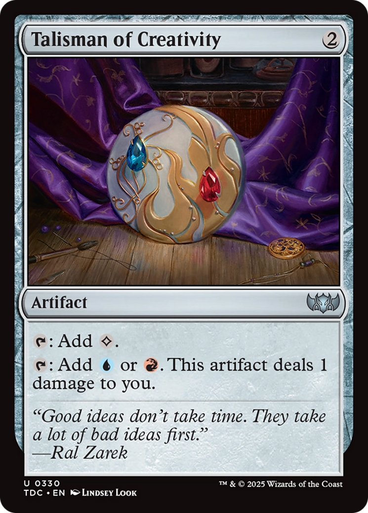 Talisman of Creativity [Tarkir: Dragonstorm Commander] | Pegasus Games WI