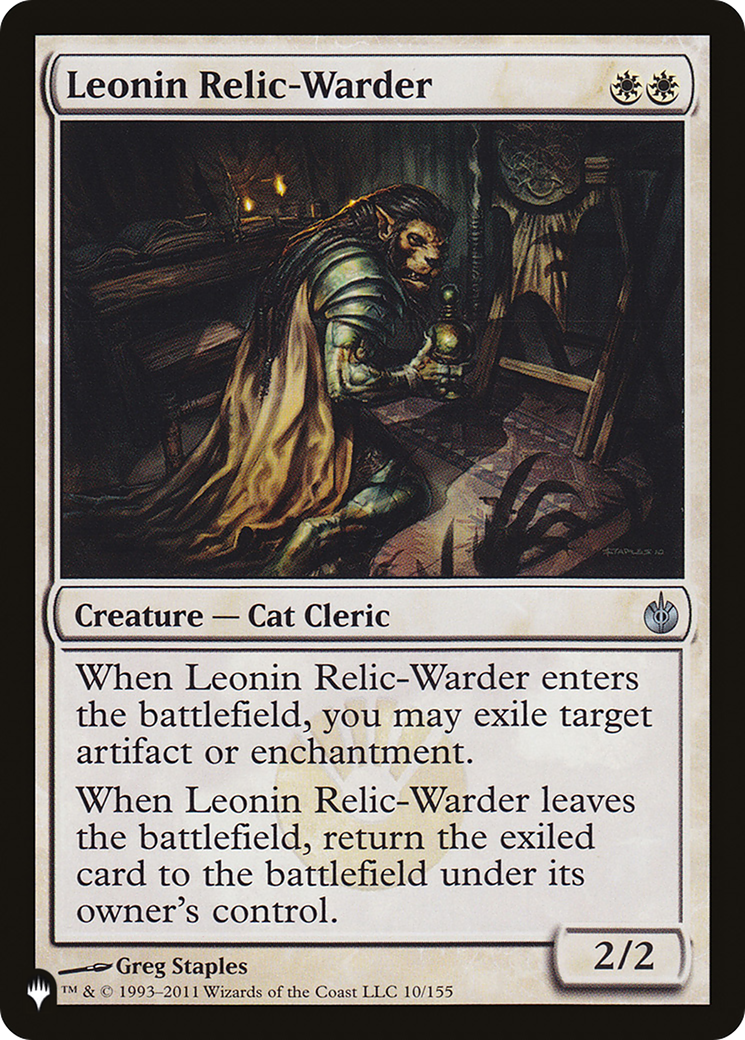 Leonin Relic-Warder (MBS) [The List] | Pegasus Games WI