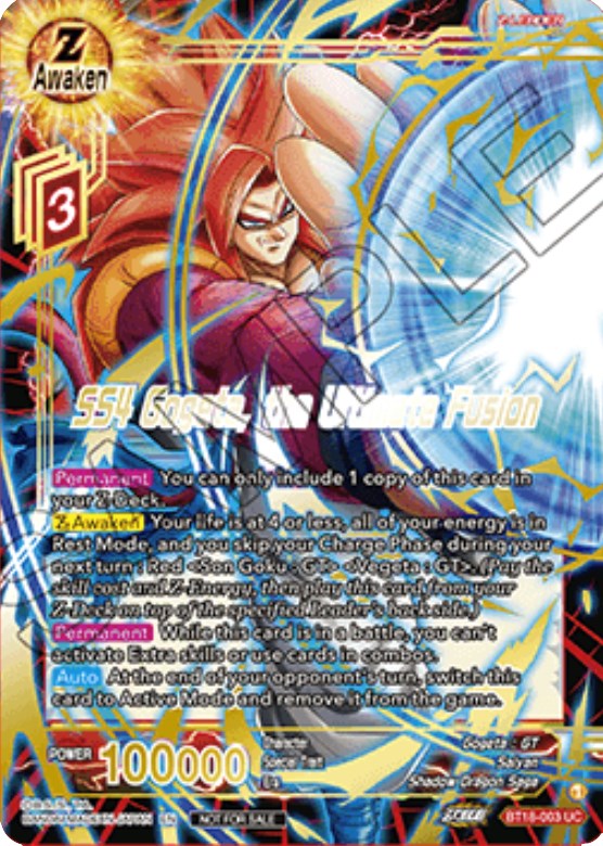 SS4 Gogeta, the Ultimate Fusion (Zenkai Cup 2022 Champion) (BT18-003) [Tournament Promotion Cards] | Pegasus Games WI