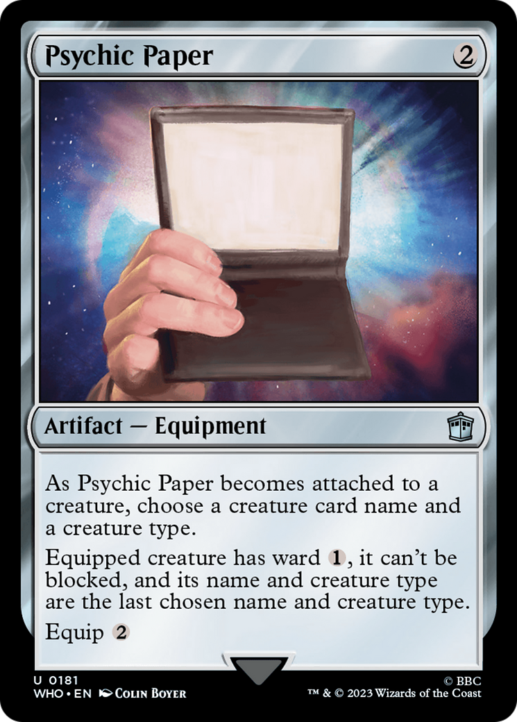 Psychic Paper [Doctor Who] | Pegasus Games WI