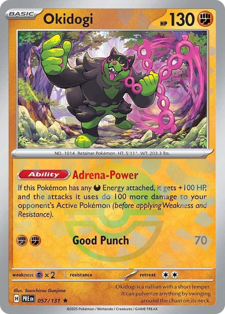 Okidogi (057/131) (Poke Ball Pattern) [Scarlet & Violet: Prismatic Evolutions] | Pegasus Games WI
