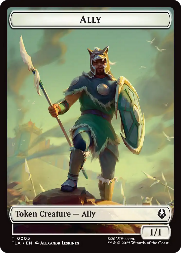 Ally (0005) // Soldier (0002) Double-Sided Token [Avatar: The Last Airbender Tokens] | Pegasus Games WI