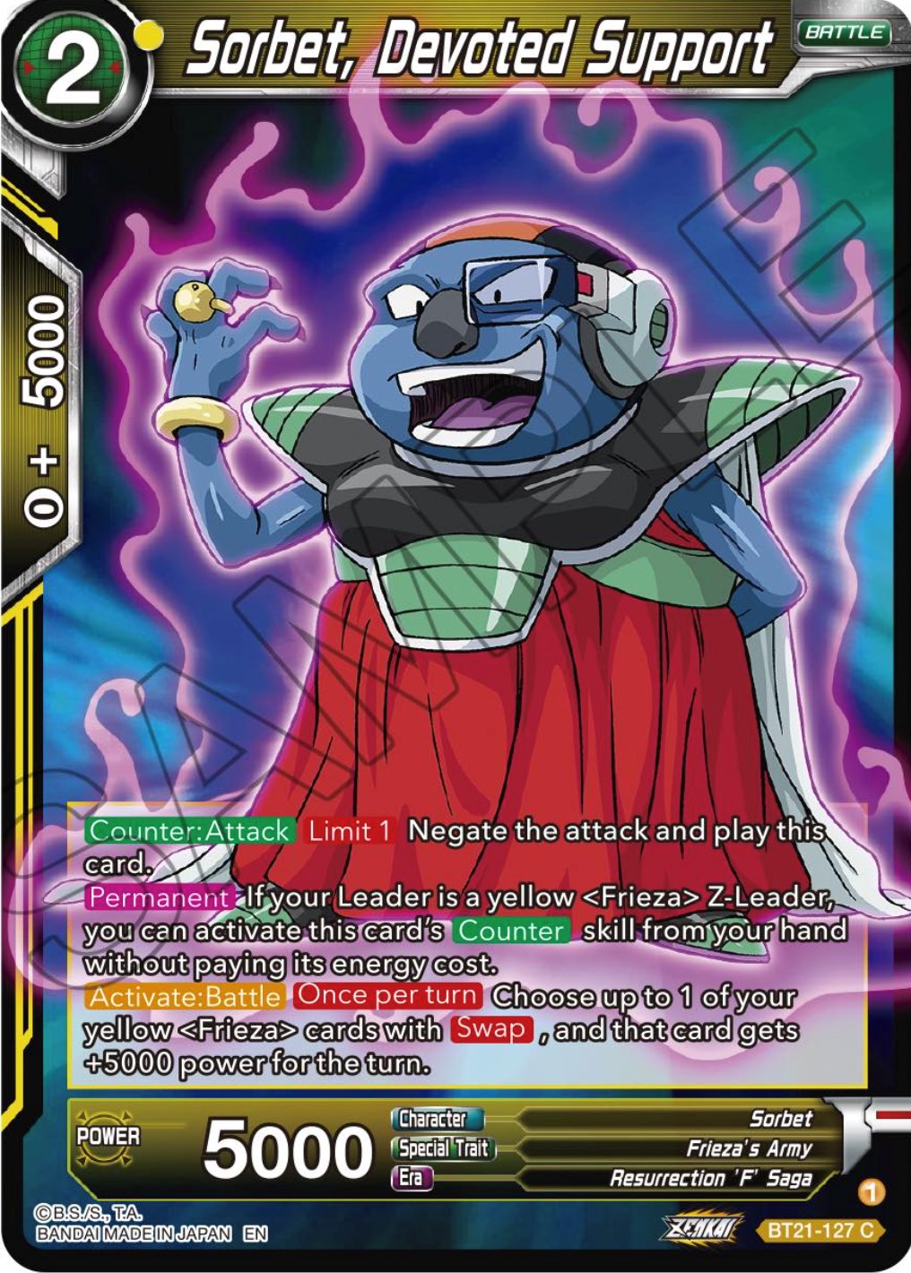 Sorbet, Devoted Support (BT21-127) [Wild Resurgence] | Pegasus Games WI