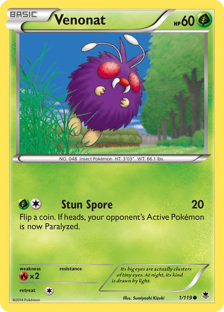 Venonat (1/119) [XY: Phantom Forces] | Pegasus Games WI